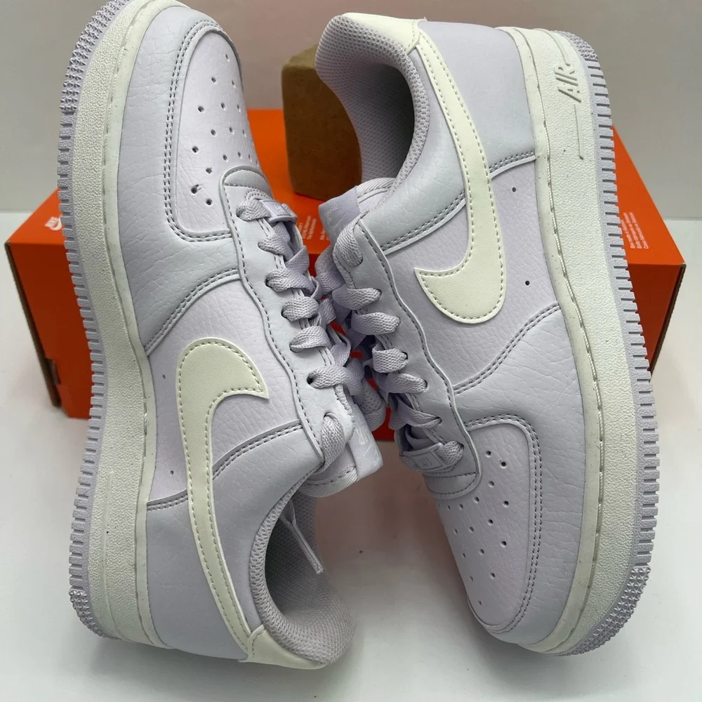 Nike Light Purple with White Accents WMNS AIR FORCE 1 07 NN Platform Sneakers